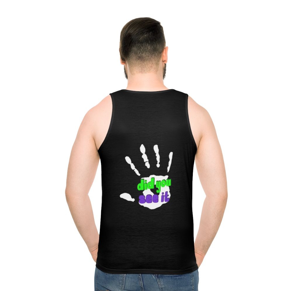 Unisex nuclear horror tank top - men back