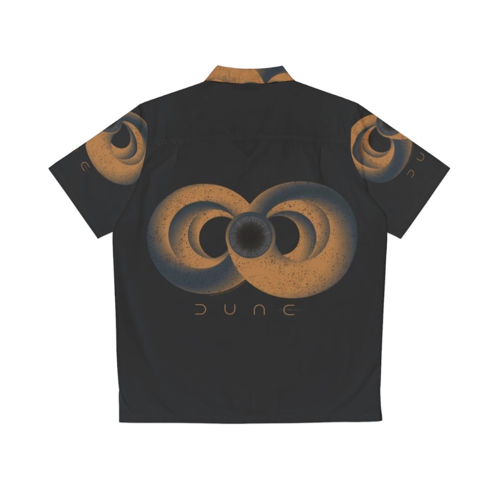 Dune Sandworm Infinity Sign Vintage Hawaiian Shirt - Back