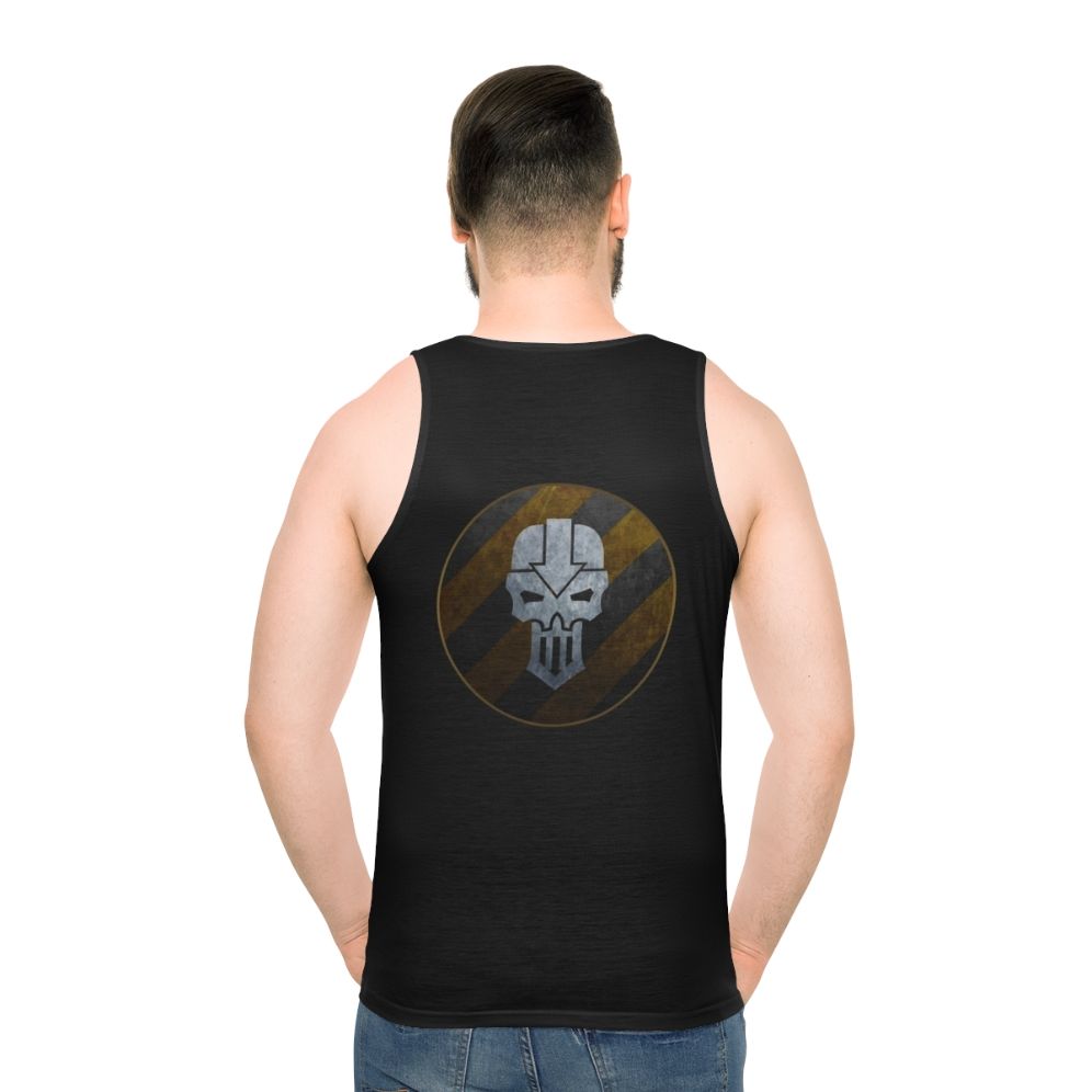 Unisex Iron Warriors Graphic Tank Top - men back