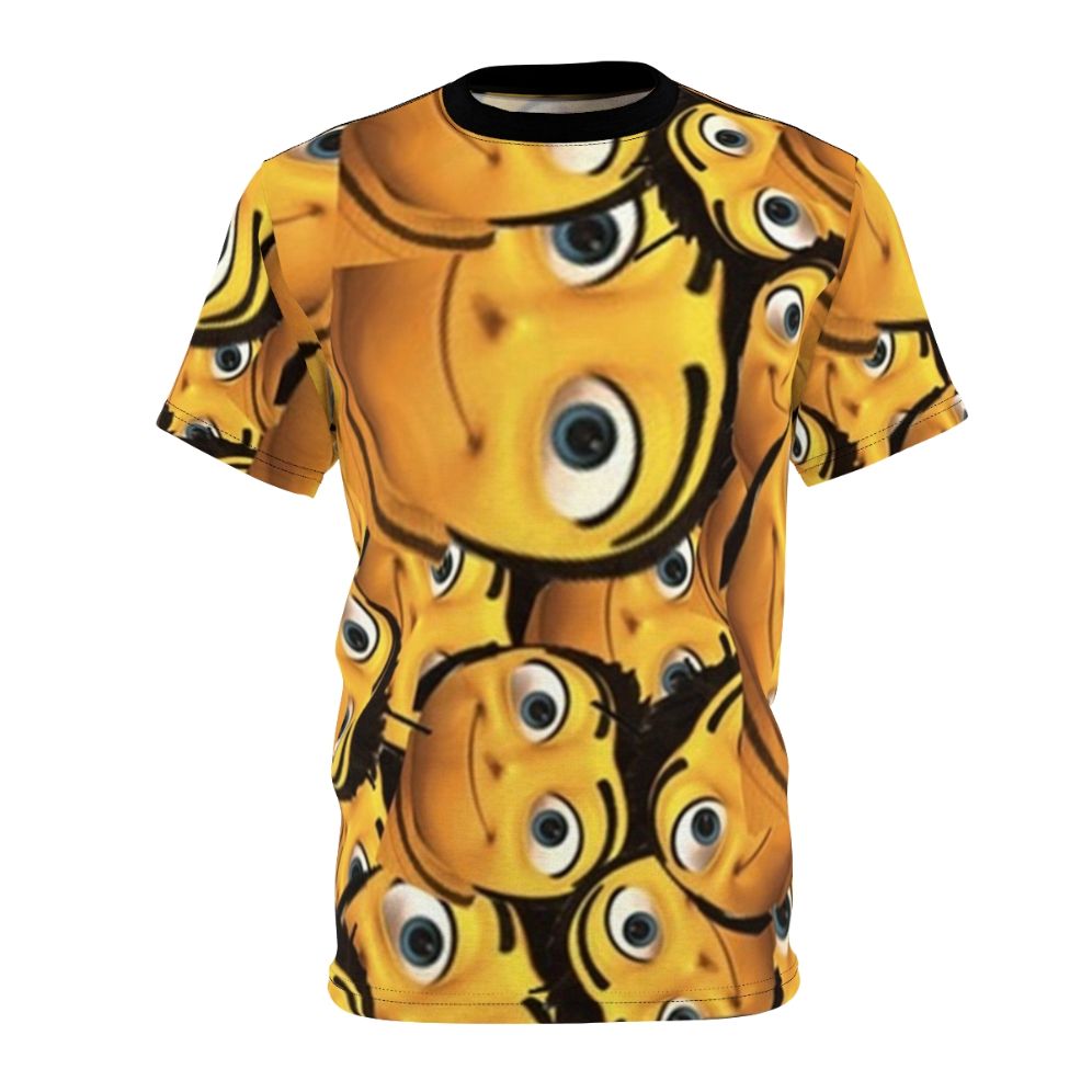 Bee Movie inspired meme design on an all-over print t-shirt