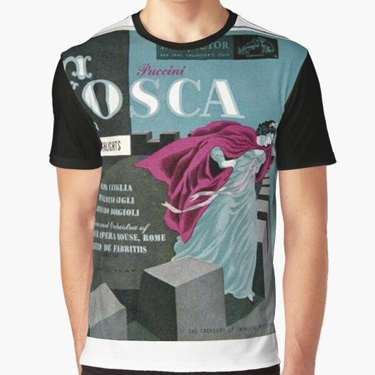 Tosca opera illustration graphic design t-shirt