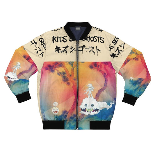 Kids See Ghosts Kanye West Bomber Jacket with Graphic Design