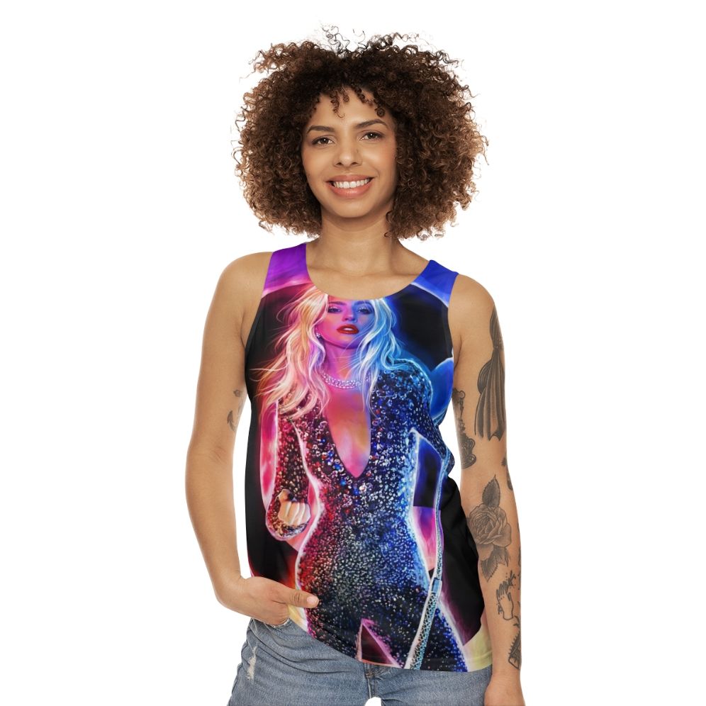 Neon music unisex tank top - women