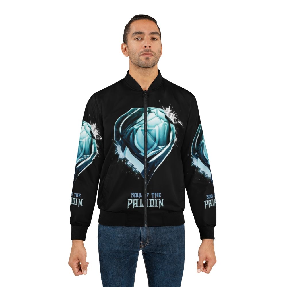 Final Fantasy XIV Paladin Relic Crystal Soul Bomber Jacket - Lifestyle