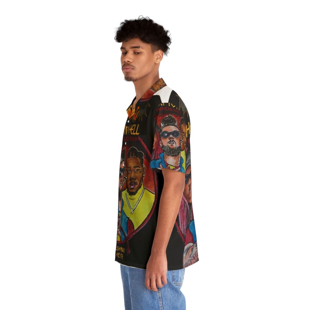 Doobie Hawaiian Shirt with Tropical Floral Pattern - People Left