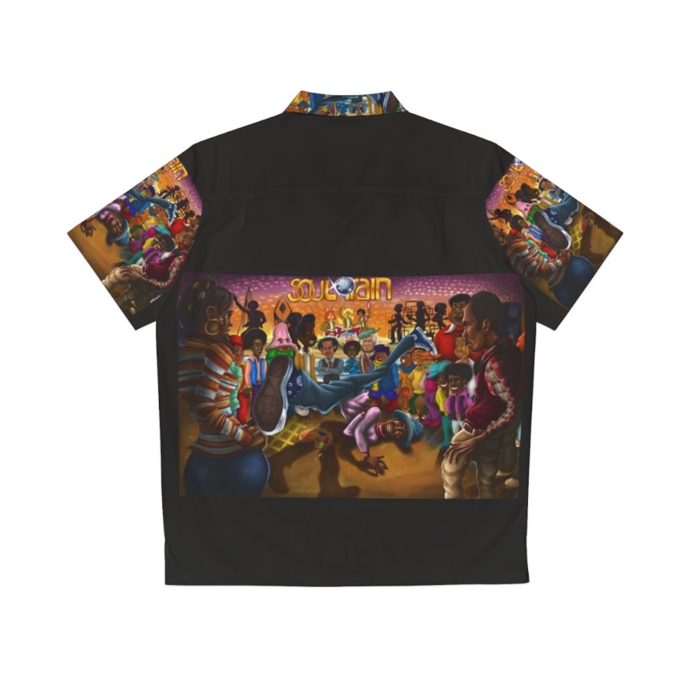 Retro Hawaiian shirt with Soul Train and disco elements - Back