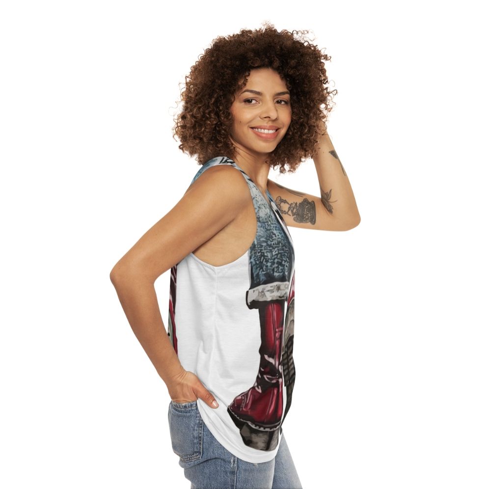 Unisex punk rock and reggae inspired tank top - women side