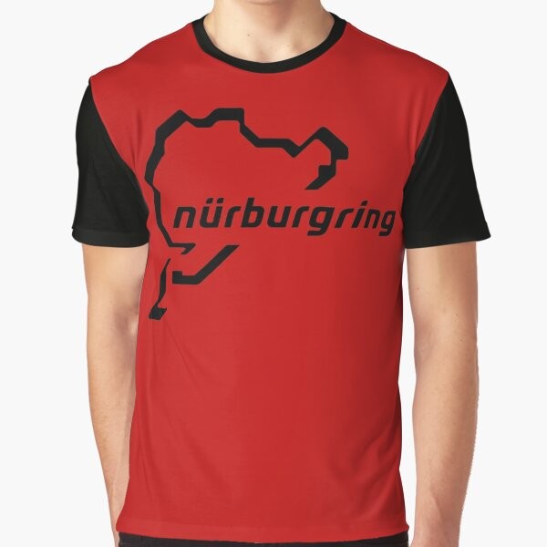 Nürburgring Nordschleife graphic t-shirt for speed and racing enthusiasts