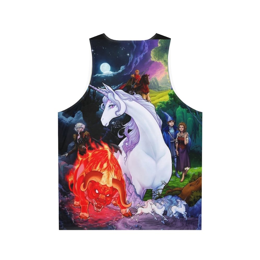 Unisex tank top inspired by the fantasy movie "The Last Unicorn" - Back