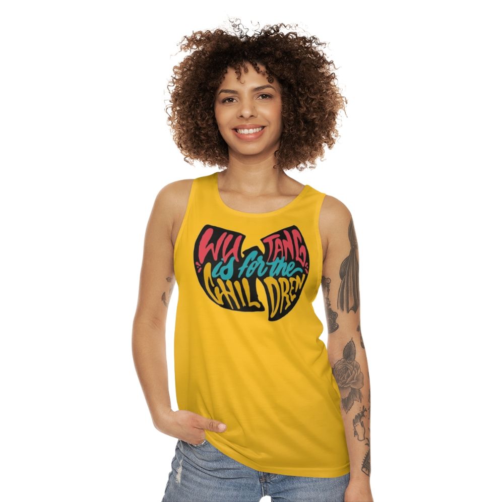 Unisex Black Tank Top for Hip Hop Fans and Youth Culture - women