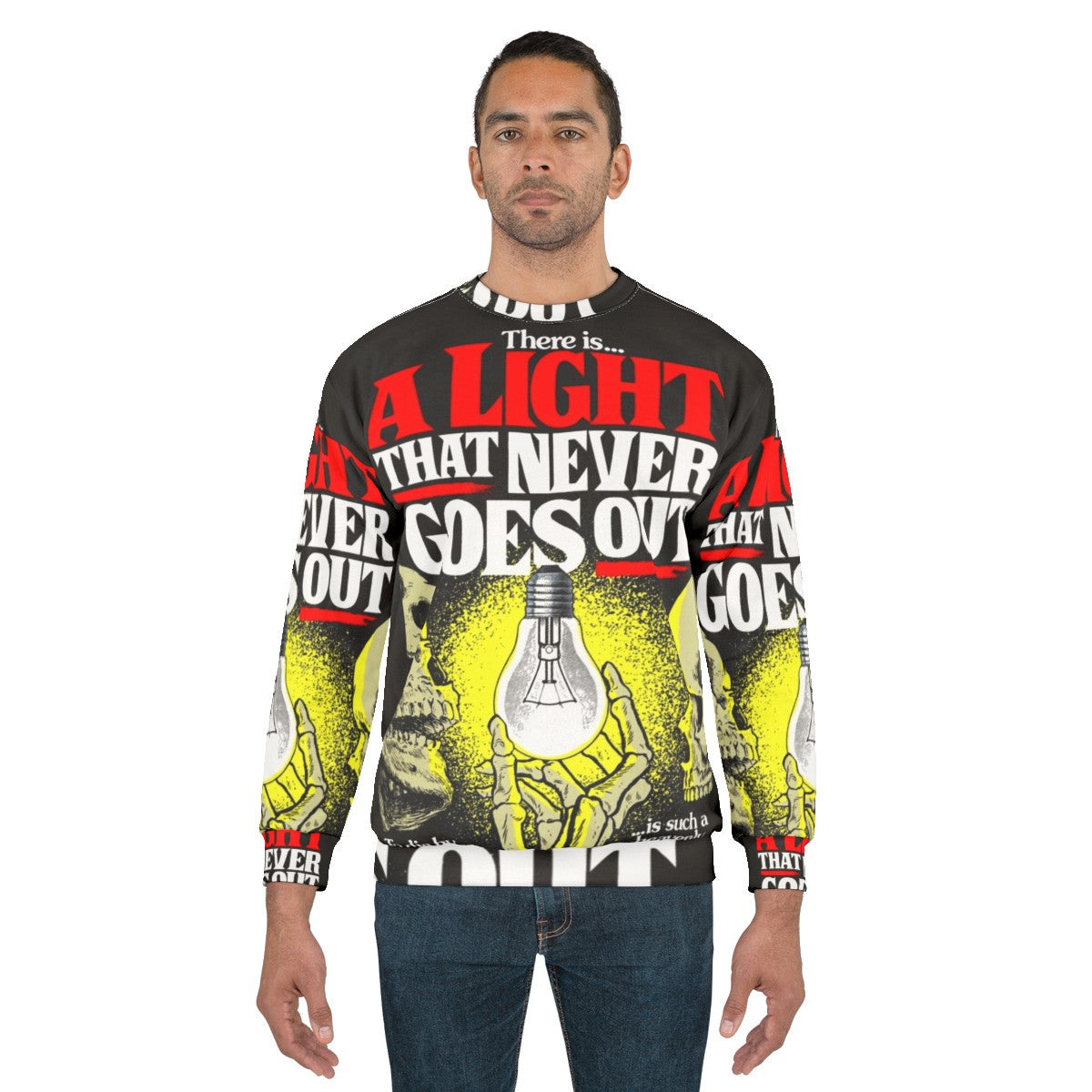 Cozy 'There's a Light' Graphic Sweatshirt - men