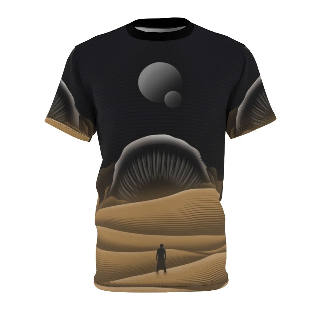 Dune Arrakis T-shirt featuring a sci-fi sandworm design