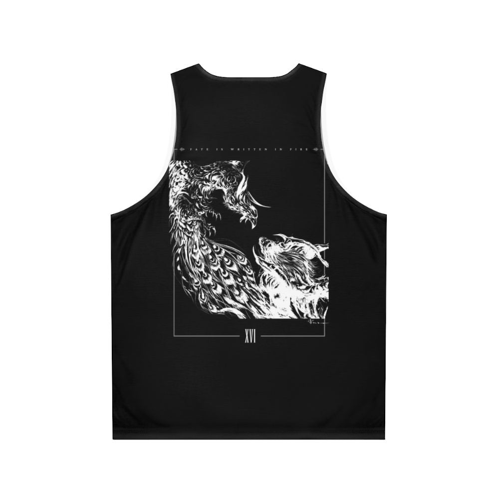 Final Fantasy XVI Fate Monochrome Unisex Tank Top - Back