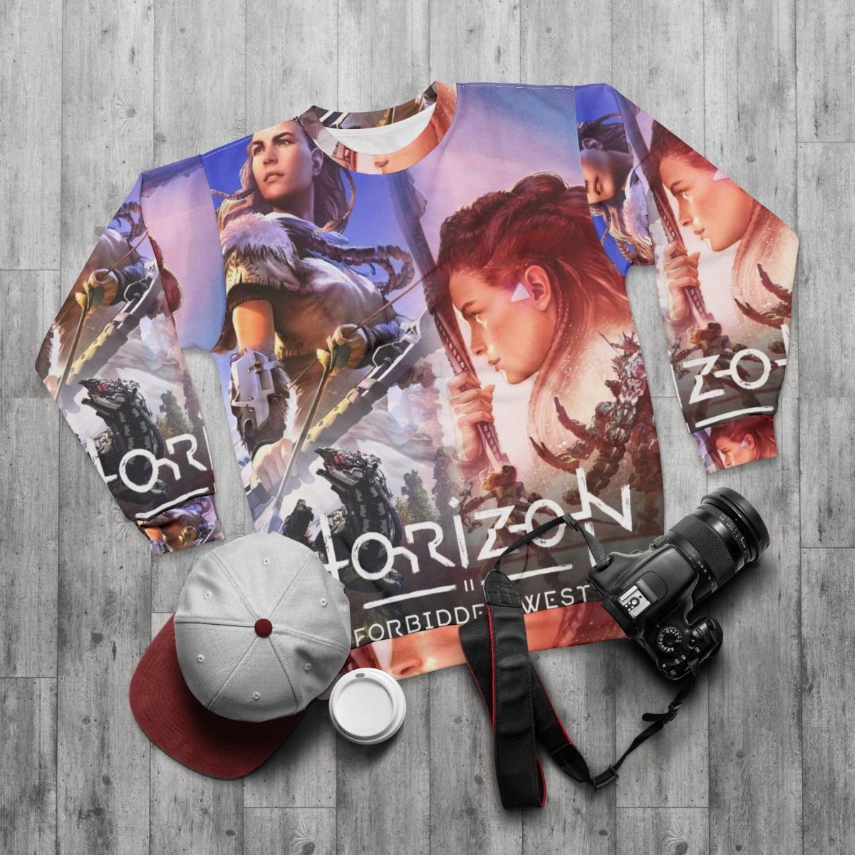 Horizon Forbidden West Aloy Gaming Sweatshirt - flat lay