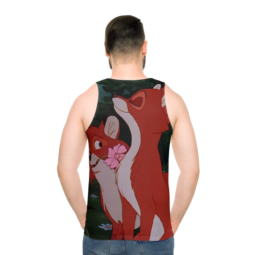 The Fox and the Hound Death and Vixey Unisex Tank Top - men back