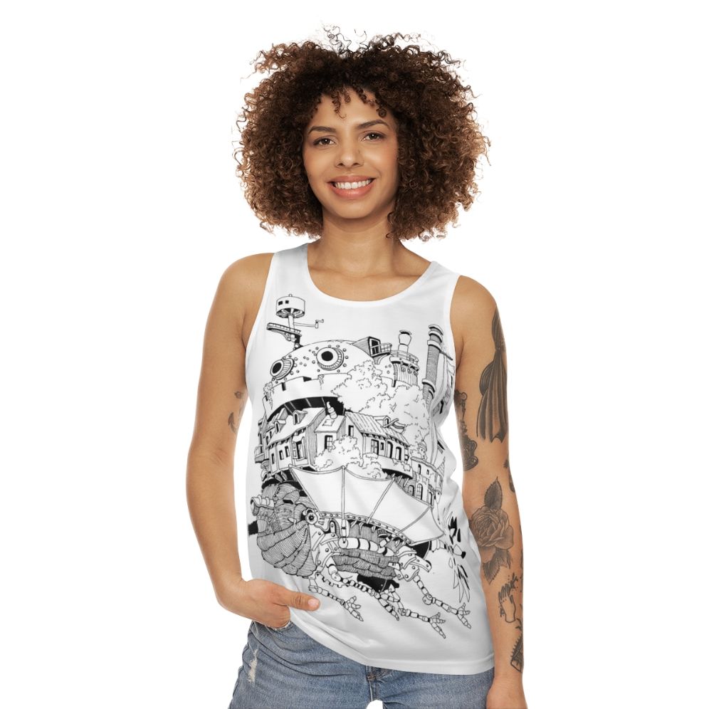 Howl's Moving Castle Anime Unisex Tank Top - women