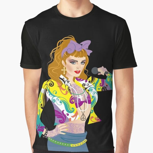 Dress You Up Graphic T-Shirt featuring a stylish music icon design