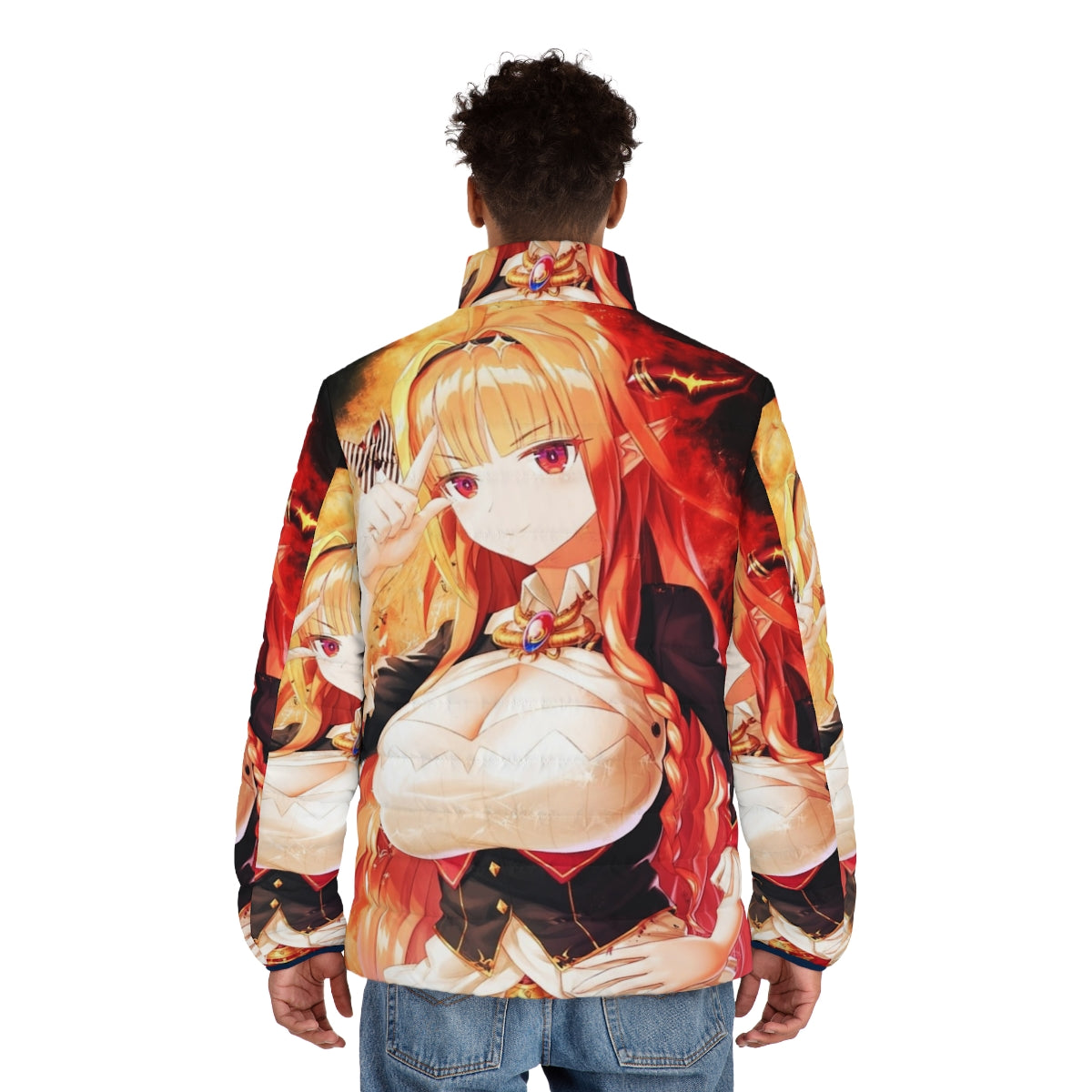 Kiryu Coco Hololive Vtuber Puffer Jacket - men back