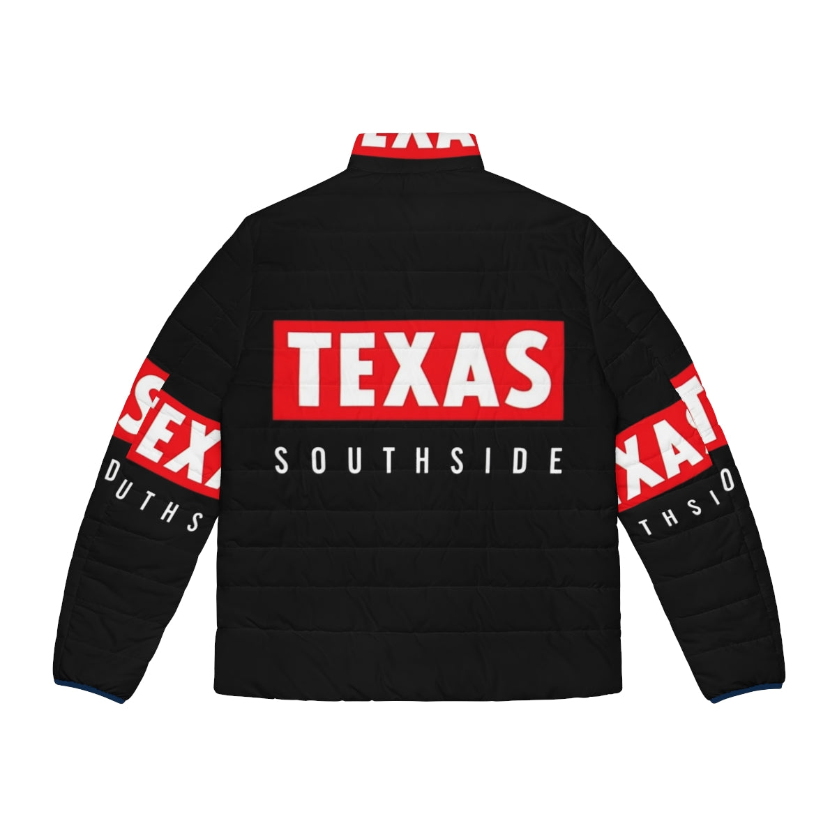 Southside Puffer Jacket featuring Texas music and band inspired design - Back