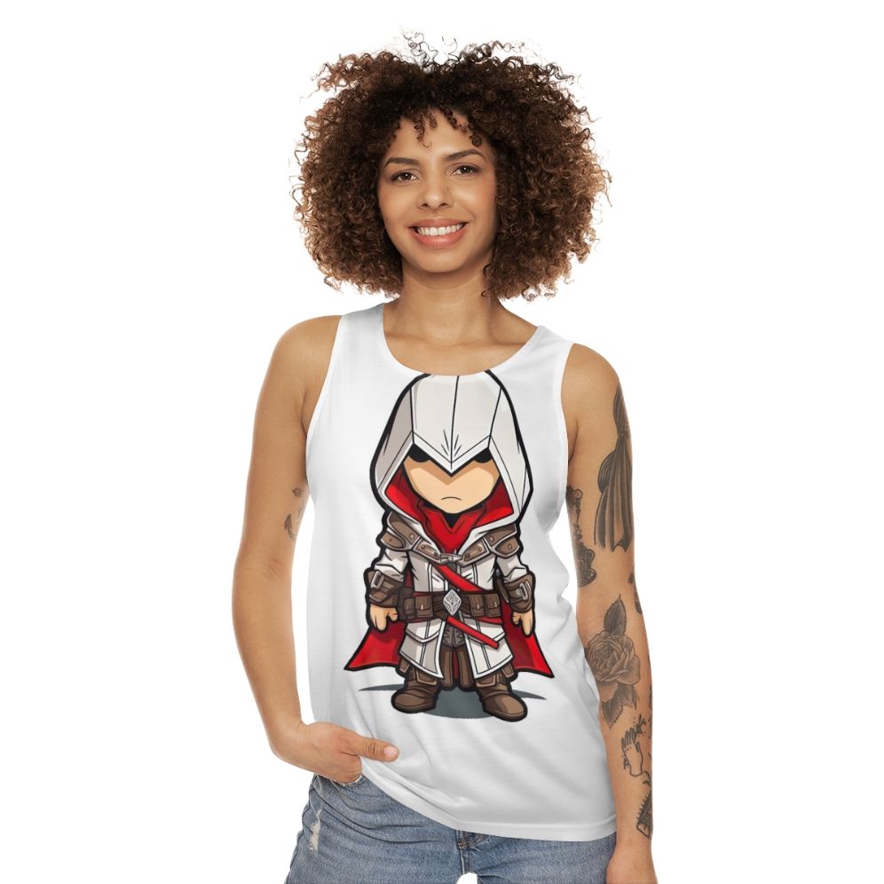 Chibi Assassins Creed Unisex Tank Top - women