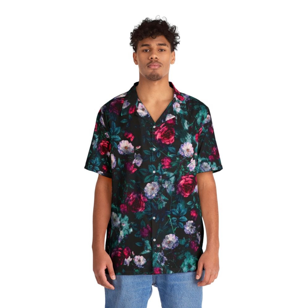 Vintage floral abstract Hawaiian shirt - People Front