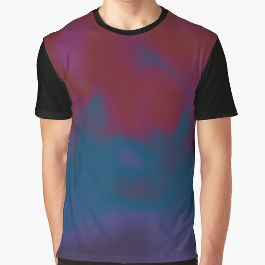 Dark graphic t-shirt featuring Chris Martin and the MOTS (Music of the Spheres) logo from Coldplay