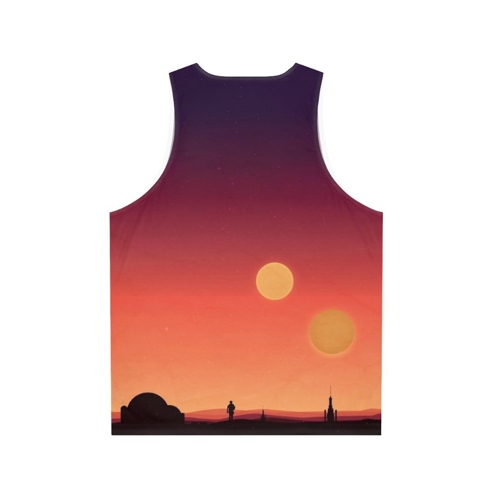 Tatooine Star Wars Unisex Tank Top - Back