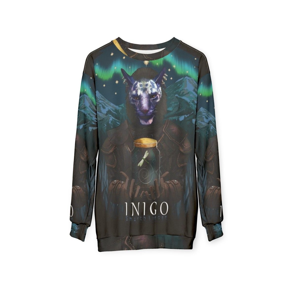 Inigo And Mr Dragonfly Gaming Sweatshirt - hanging