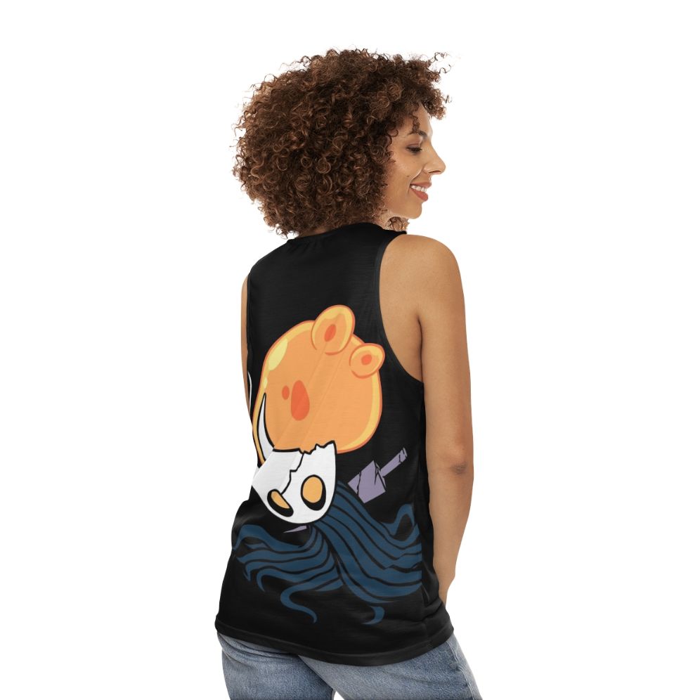 Hollow Knight Broken Vessel Minimal Vector Unisex Tank Top - women back