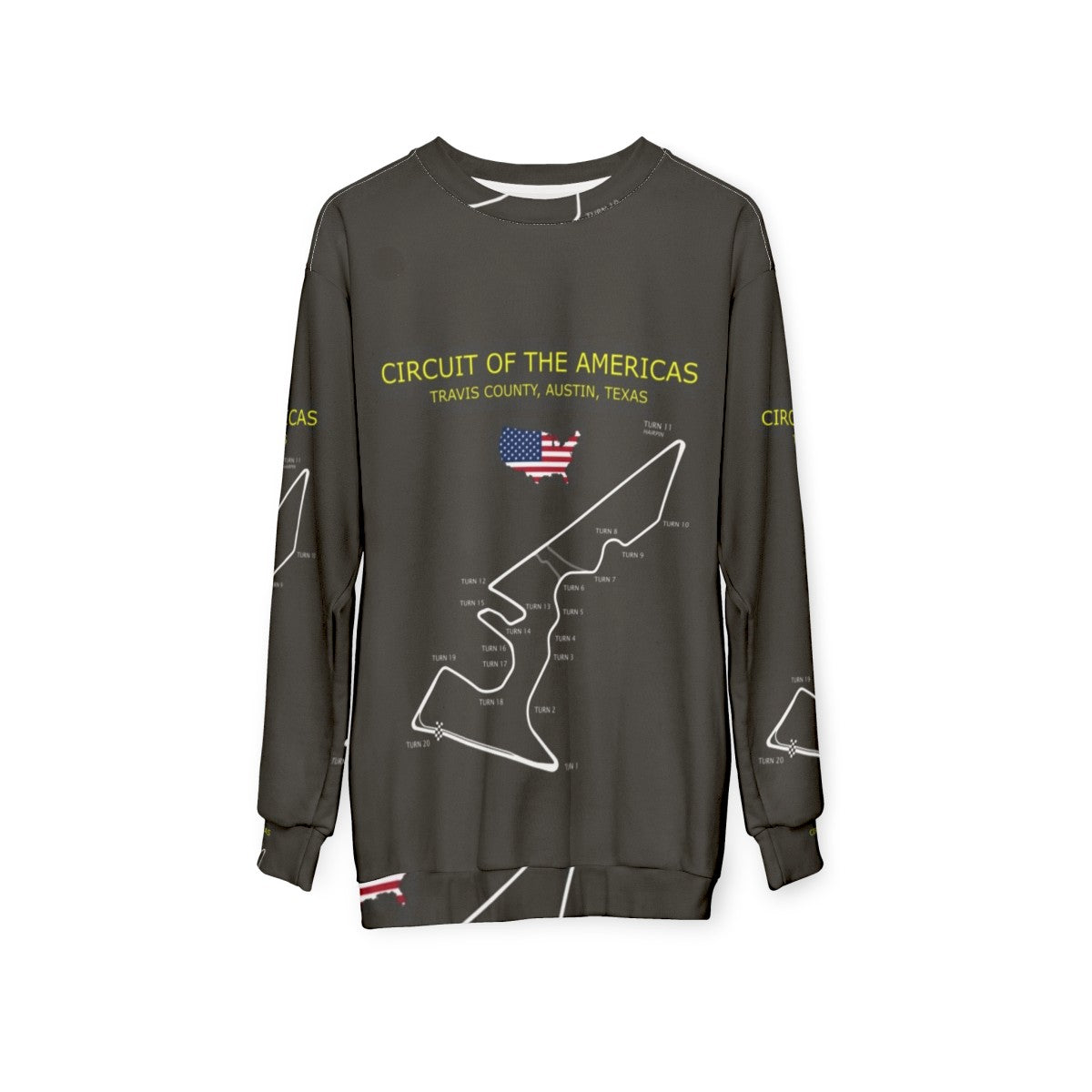 Circuit of the Americas F1 Sweatshirt - hanging