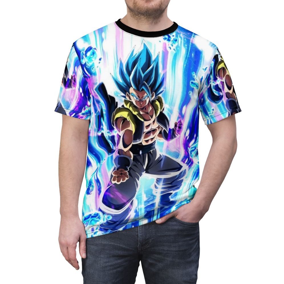 Super Saiyan Blue Fusion Anime Inspired T-Shirt - men front