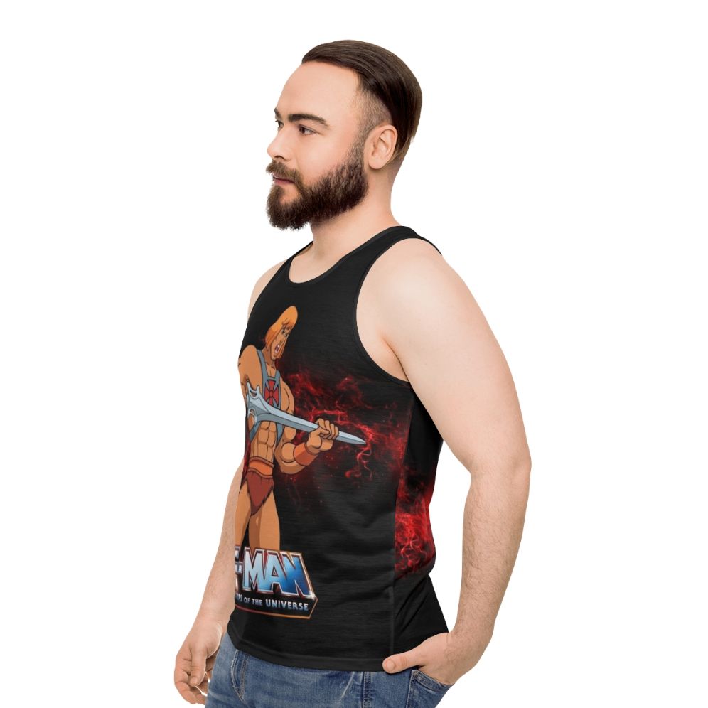 Retro He-Man Masters of the Universe Unisex Tank Top - men side