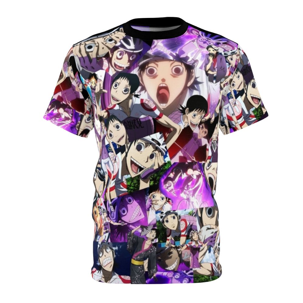 Midousuji inspired anime t-shirt design featuring the character from the popular Yowamushi Pedal series