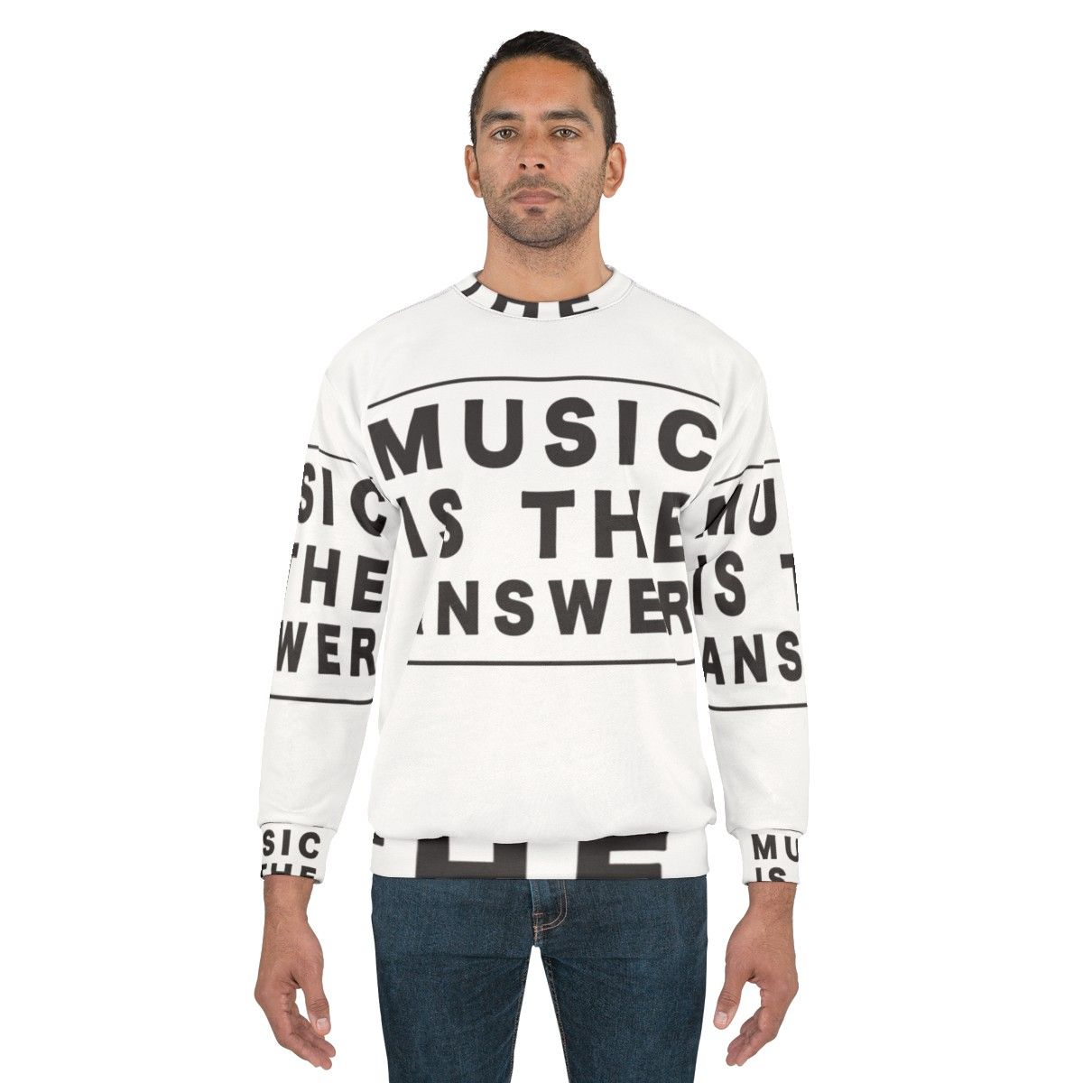 Music Is The Answer Motivational House Music Sweatshirt - men