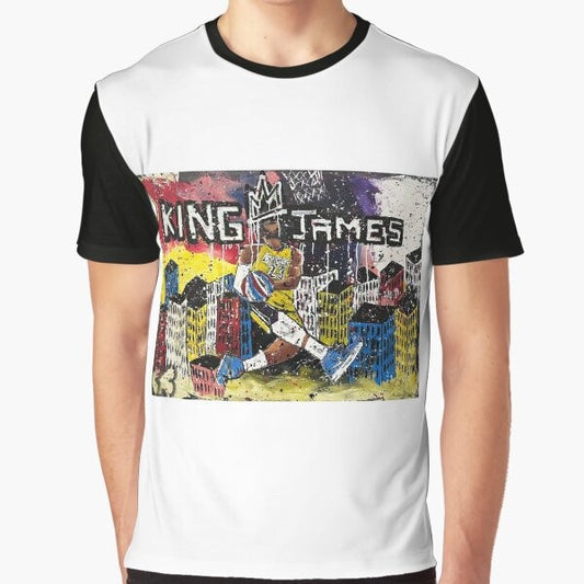 LeBron James Graphic Lakers NBA T-Shirt