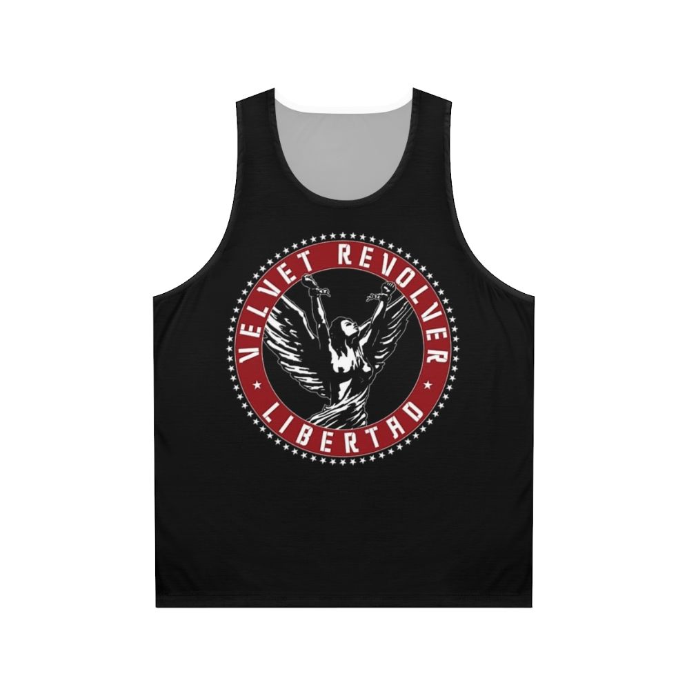 Unisex velvet rock band tank top