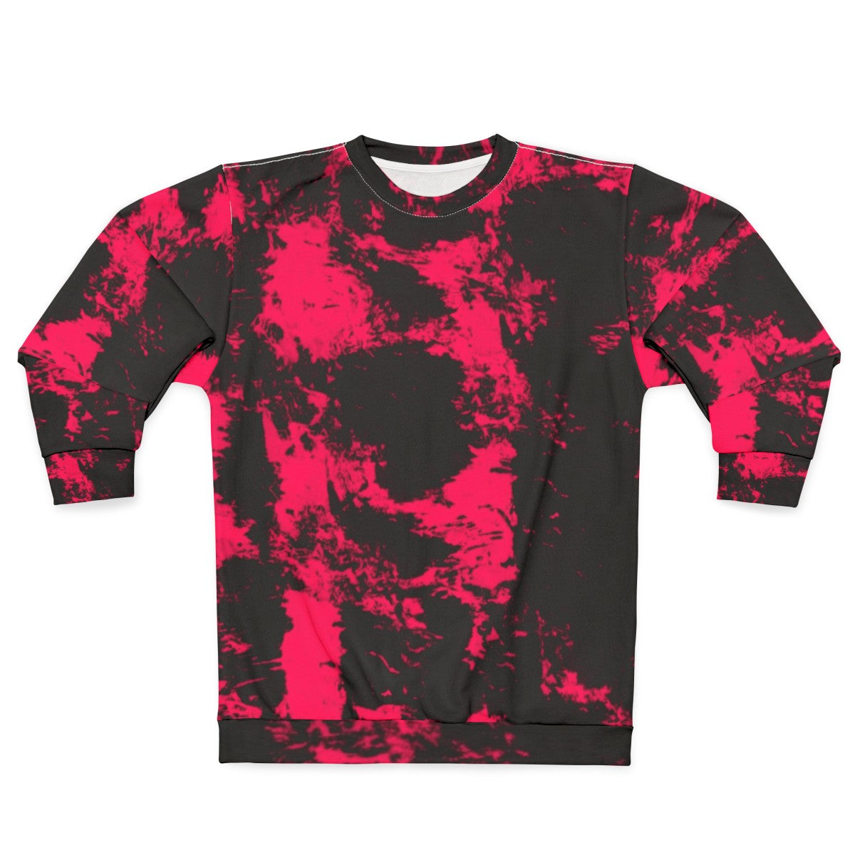 Punk pink and black abstract design sweatshirt