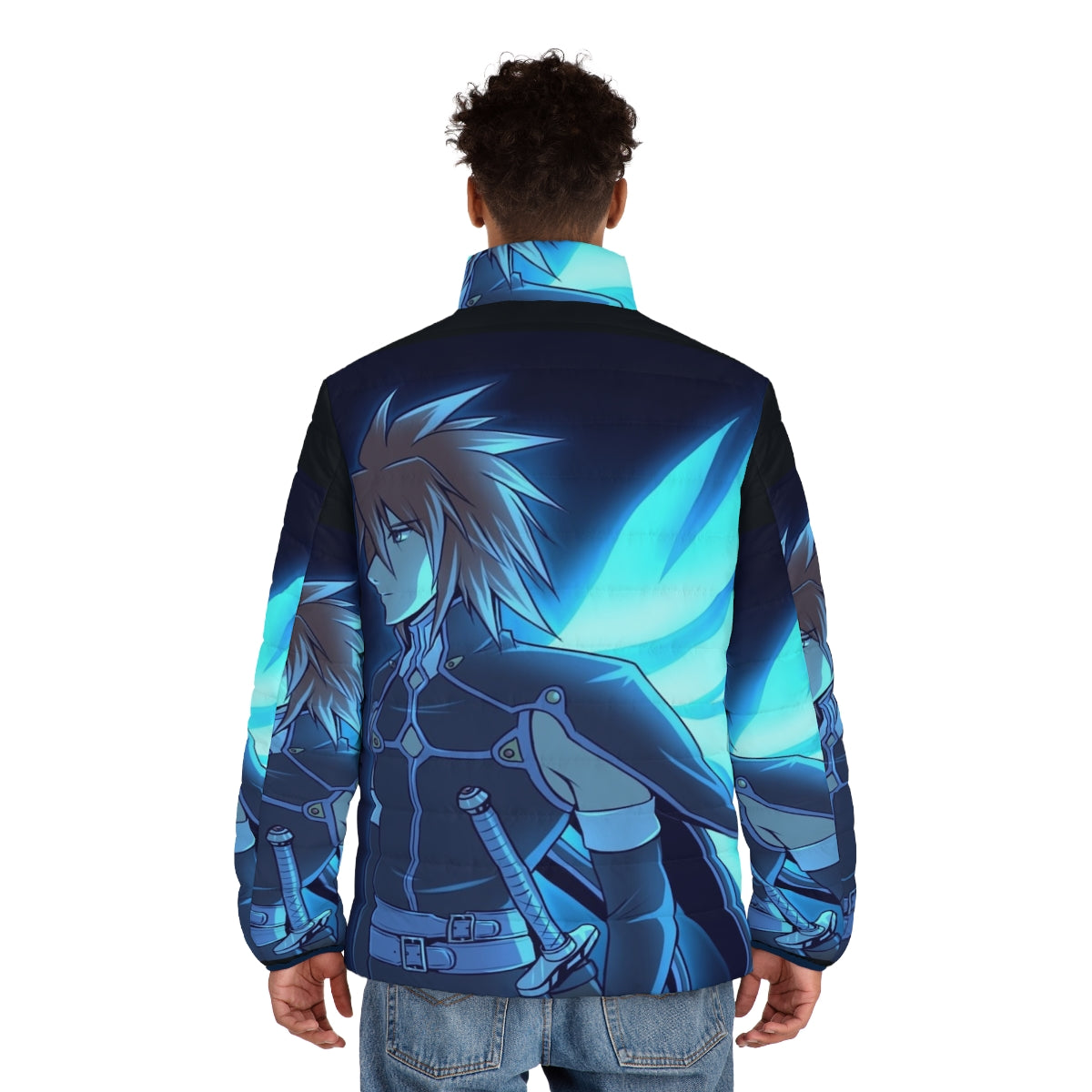 Tales of Symphonia Kratos Aurion Anime Puffer Jacket - men back