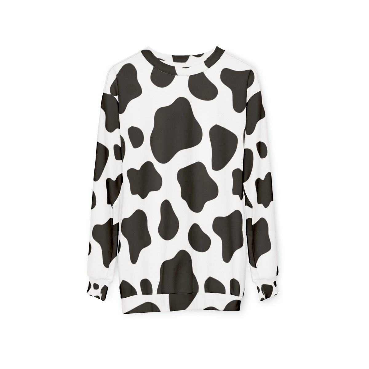 Cow spots pattern sweatshirt - hanging