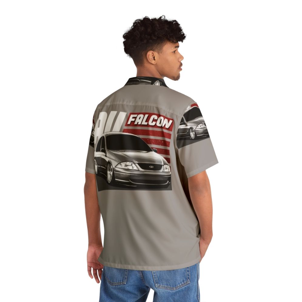 Au Falcon Hawaiian Shirt featuring the iconic Ford Falcon - People Back