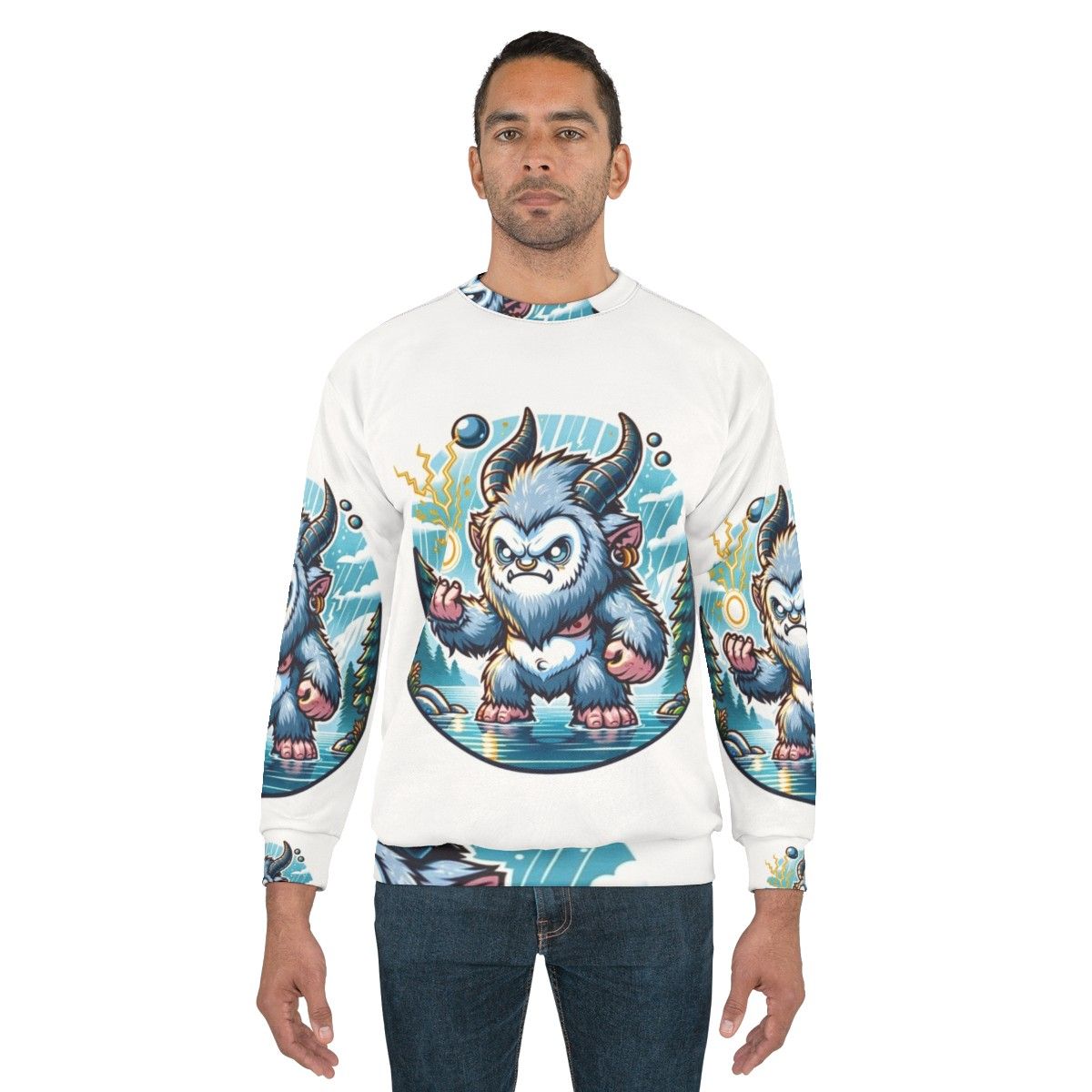 Legendary Silver Ape Fantasy Sweatshirt - men