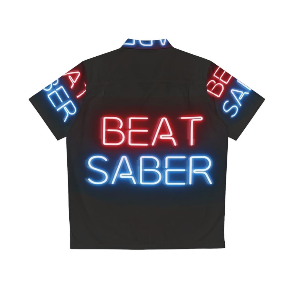 Beat Saber Virtual Reality Hawaiian Shirt - Back