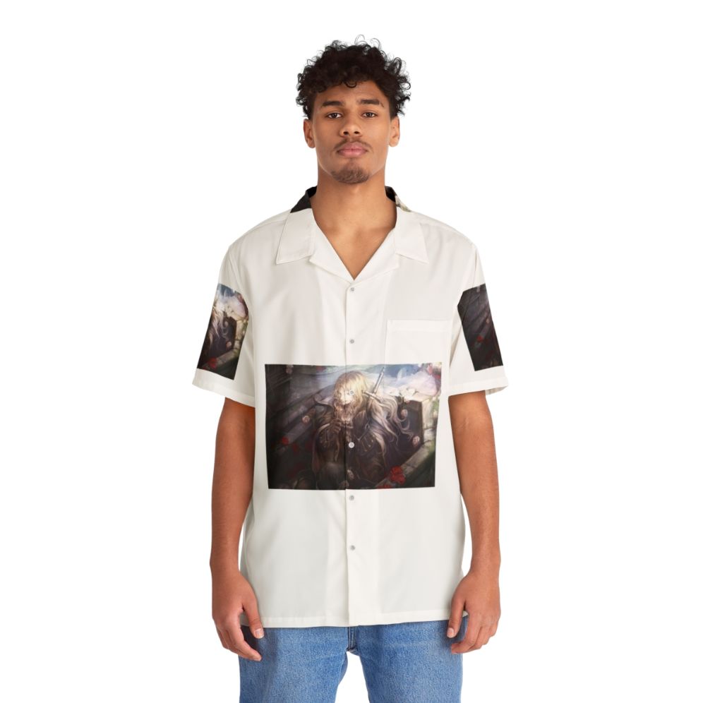 Castlevania Alucard Casket Hawaiian Shirt - People Front