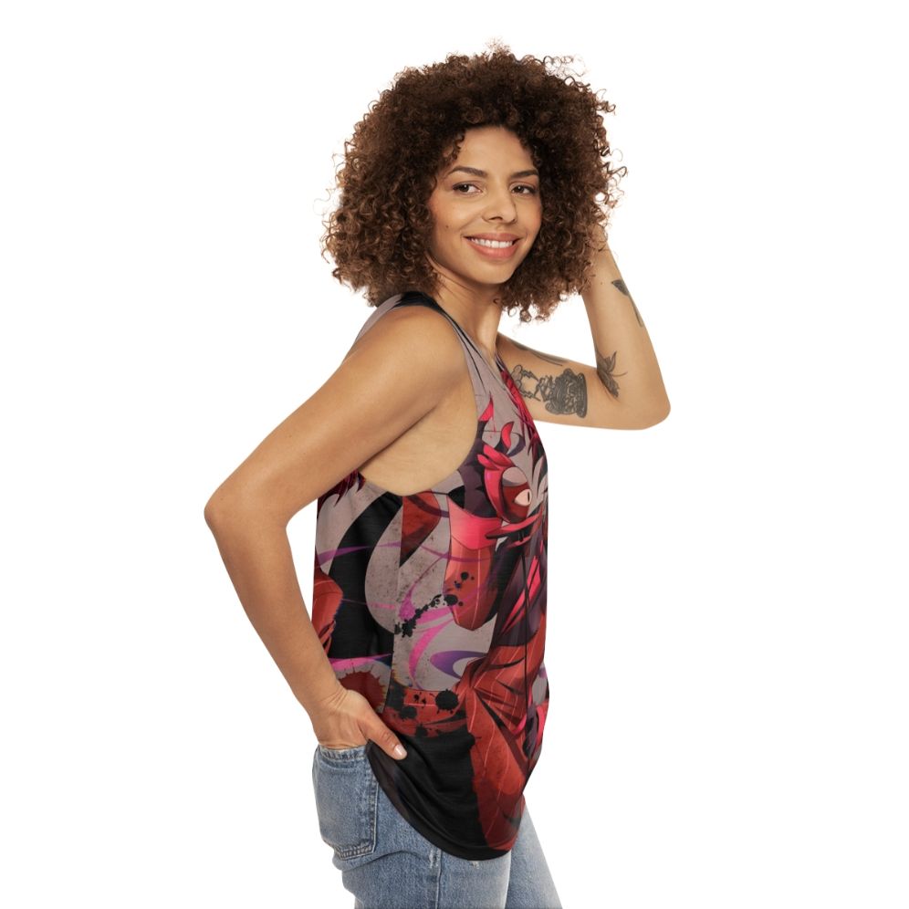 Hazbin Hotel Alastor Unisex Tank Top - women side