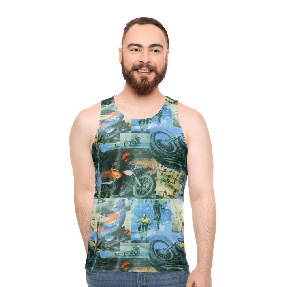 Tyler Durden Motocross Unisex Athletic Tank Top - men