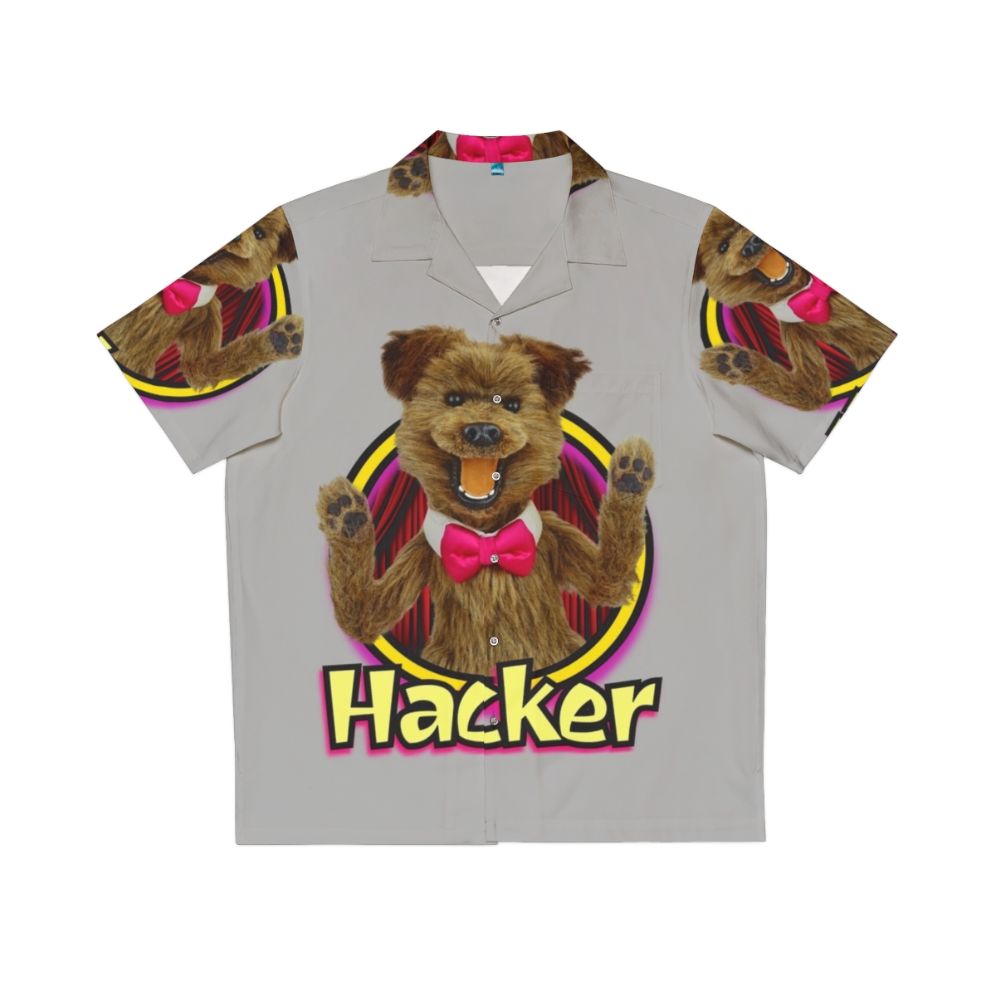 Colourful Hacker Time Hawaiian Shirt featuring puppets and characters