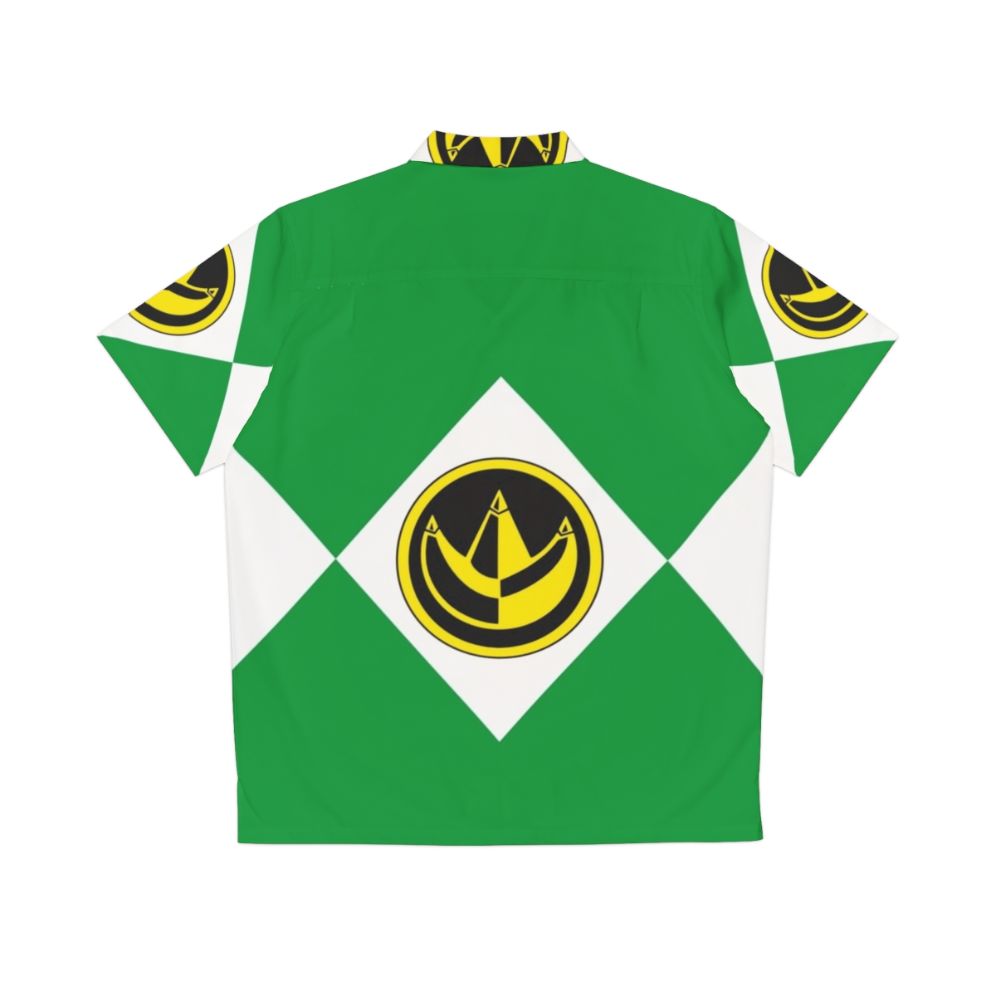 Mighty Morphin Green Power Ranger Coin Hawaiian Shirt - Back