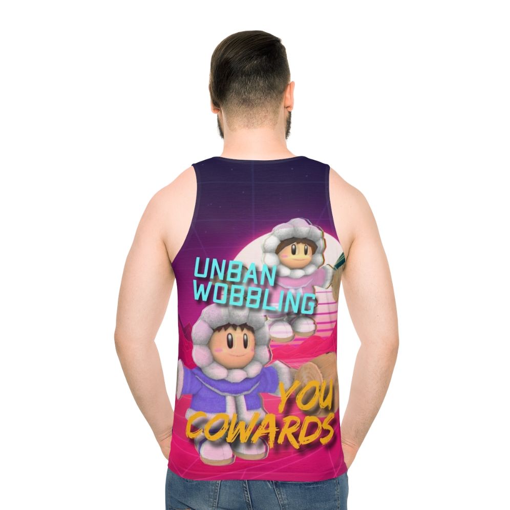 Unisex "Unban Wobbling" Ice Climbers Tank Top - men back