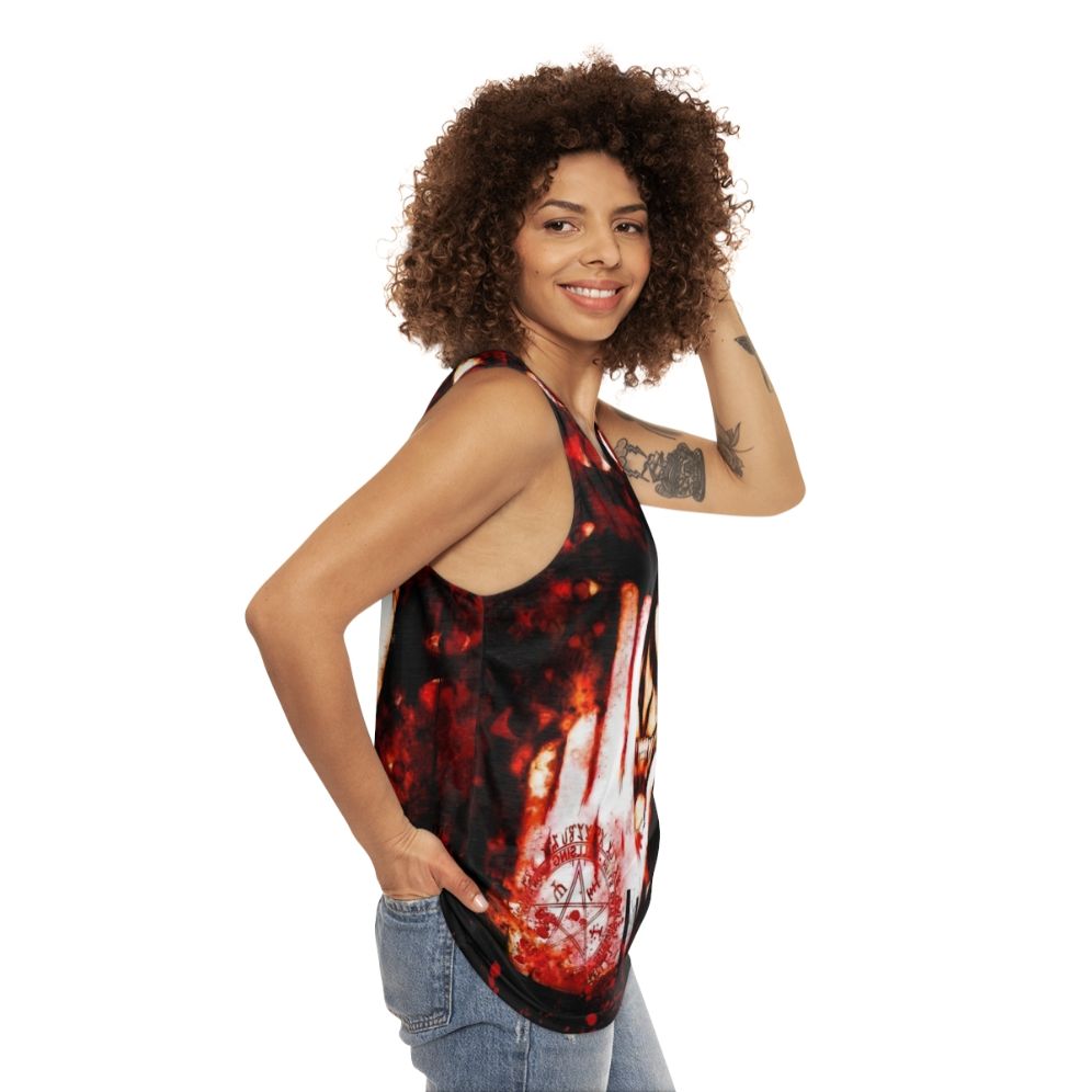 Hellsing Anime Dark Gothic Unisex Tank Top - women side