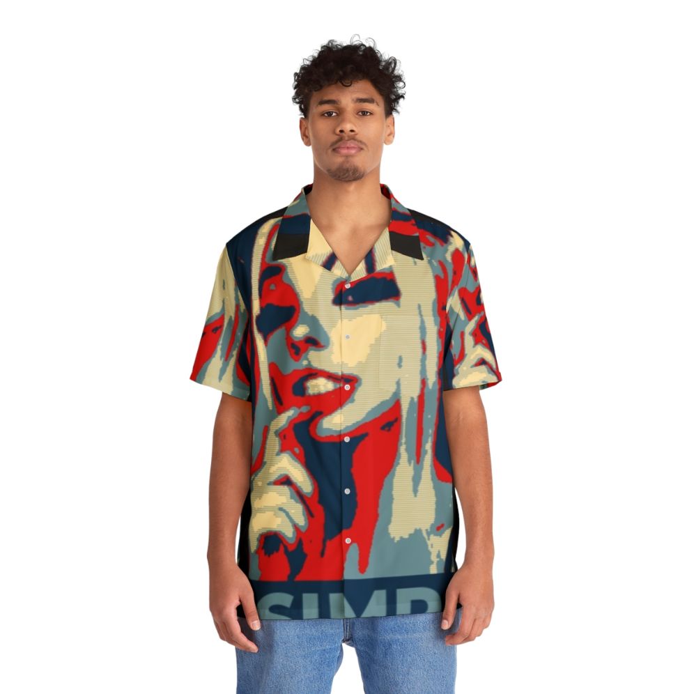 Belle Delphine Simp Alert Hawaiian Shirt - Punk Parody - People Front